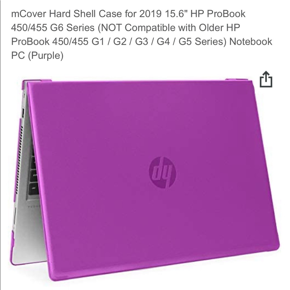 Purple Hard Shell Laptop Cover